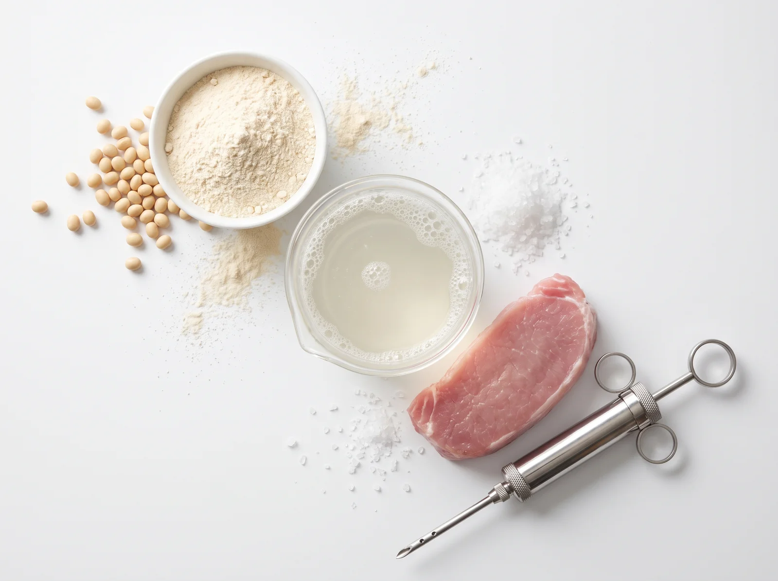 Sojaproteinisolat in der Injektionslake als Wasserbinder
